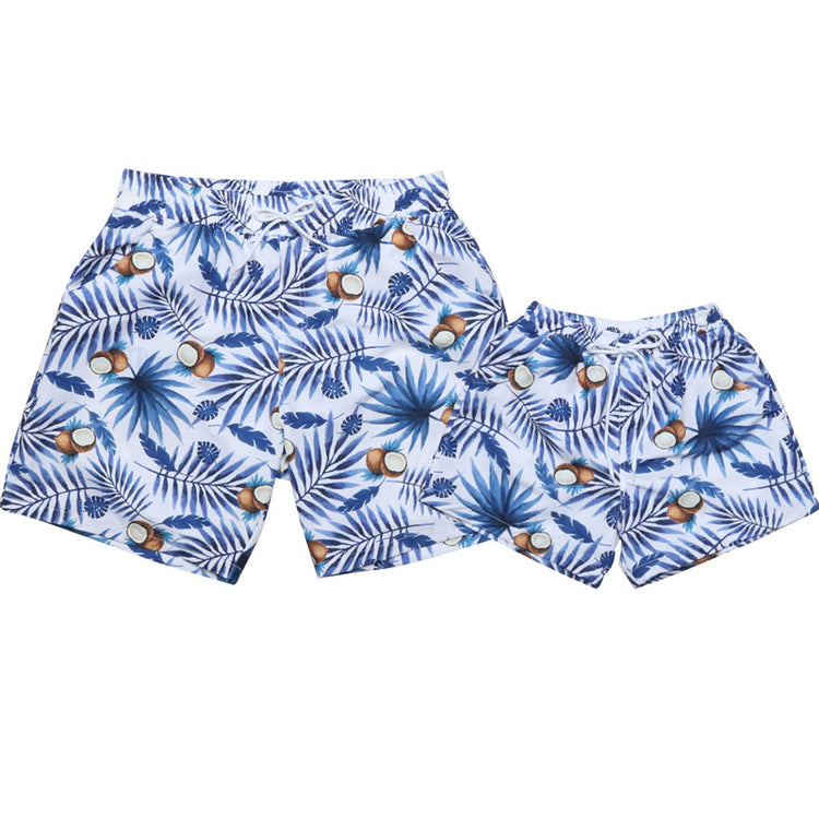 New Style Parent Child Swimwear Quick Drying Beach Pants Lion-Tree