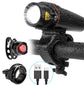 New Bicycle Light USB Rechargeable Headlight Tail Light Lion-Tree