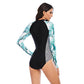 One-piece long-sleeved surfing suit swimsuit Lion-Tree