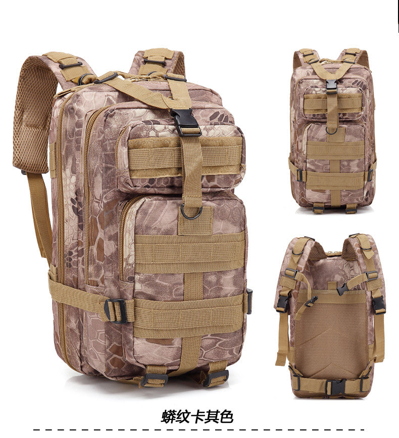 Camouflage Backpack Outdoor Sports Upgraded 3P Bag Camouflage Backpack Tactical Backpack Outdoor Camping Travel Lion-Tree