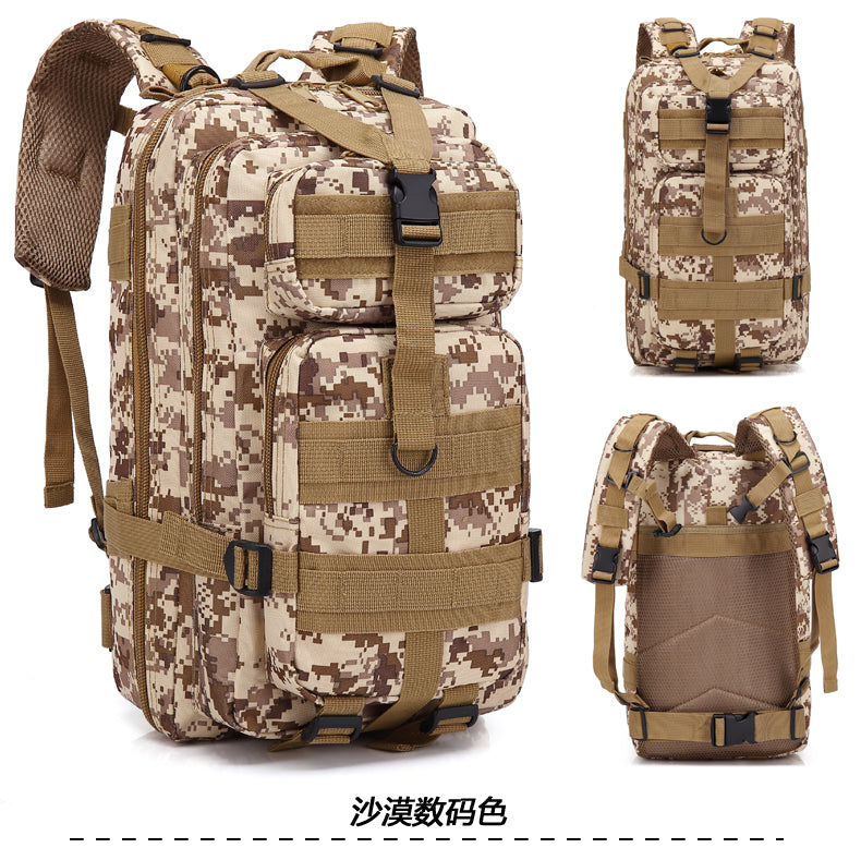 Camouflage Backpack Outdoor Sports Upgraded 3P Bag Camouflage Backpack Tactical Backpack Outdoor Camping Travel Lion-Tree