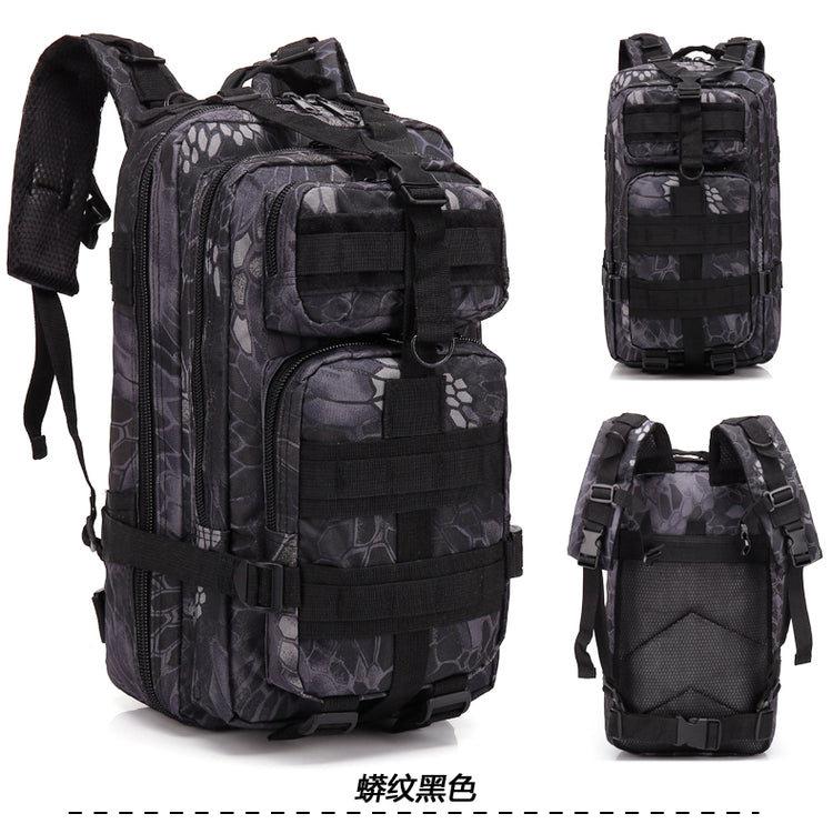 Camouflage Backpack Outdoor Sports Upgraded 3P Bag Camouflage Backpack Tactical Backpack Outdoor Camping Travel Lion-Tree