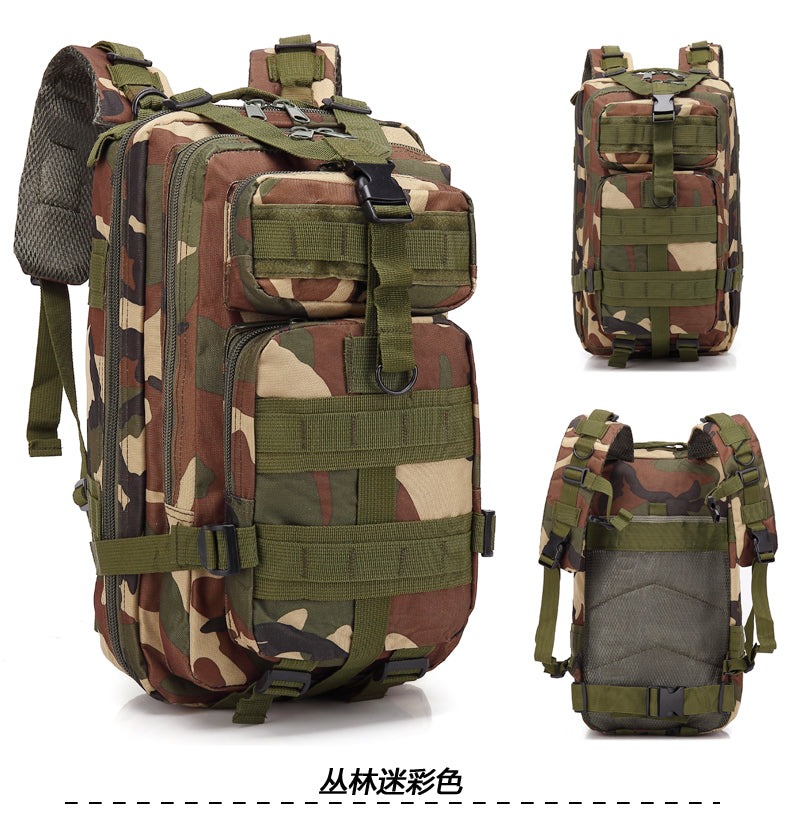 Camouflage Backpack Outdoor Sports Upgraded 3P Bag Camouflage Backpack Tactical Backpack Outdoor Camping Travel Lion-Tree