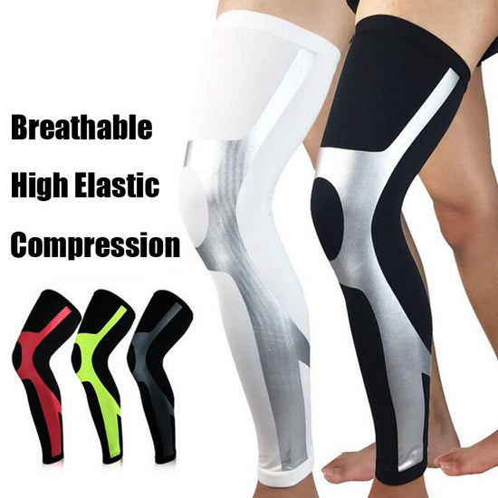 1Pc Unisex Compression Cycling Leg Warmer Leggings Running Tights Sport Leg Sleeve Soccer Basketball Knee Pad Football Shinguard Lion-Tree