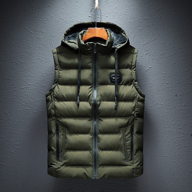 Fleece Warm Vest Trendy Brand Outer Wear Vest Jacket Lion-Tree