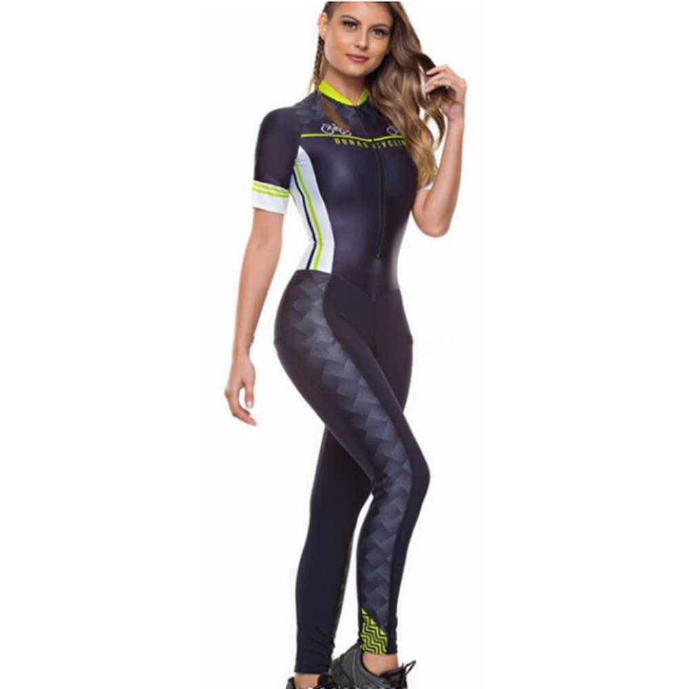 Female Dunas Cycling Suit Jumpsuit Trousers And Short Sleeves Monkey Little Cyclist Bike Clothing Womens Gel Cycling Set On Sale Lion-Tree