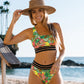 European And American Split Bikini High Waist Swimsuit Lion-Tree