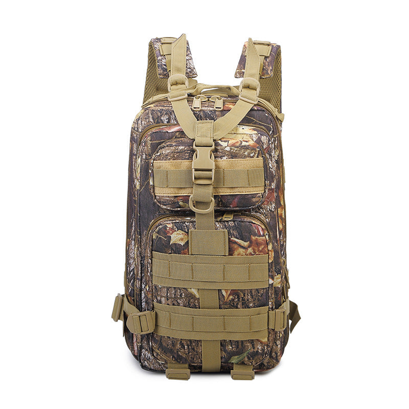 New Outdoor Backpack Large Capacity Camouflage Tactical Backpack Multifunctional Waterproof Sports One-Shoulder Mountaineering Bag Lion-Tree