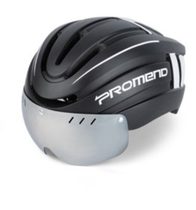 Mountain Bike Helmet And Helmet Integral Molding With LED Warning Iight Mountain Riding Equipment Lion-Tree