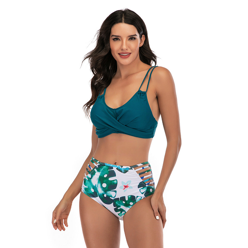 Amazon Split Print Swimsuit Lion-Tree