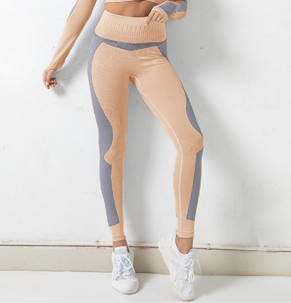 Autumn And Winter Seamless Jacket Zipper Suit Hip-Lifting Fitness Sports Yoga Wear Lion-Tree