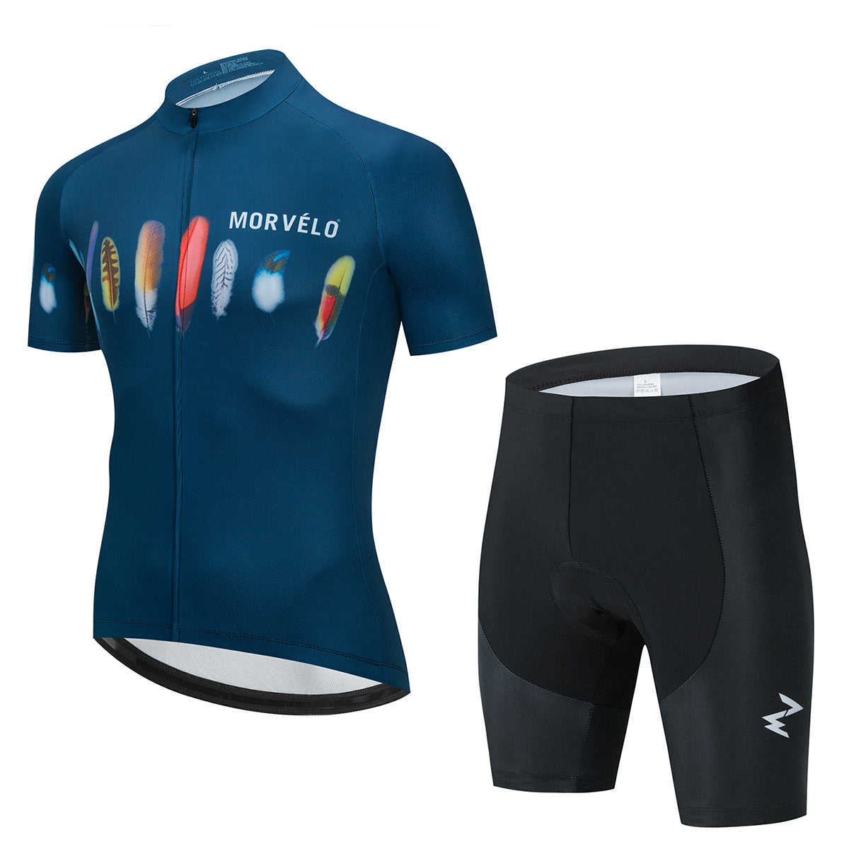 New Summer Short-Sleeved Cycling Jersey Suit Breathable Bicycle Sportswear Uniform Custom Cycling Jersey Lion-Tree