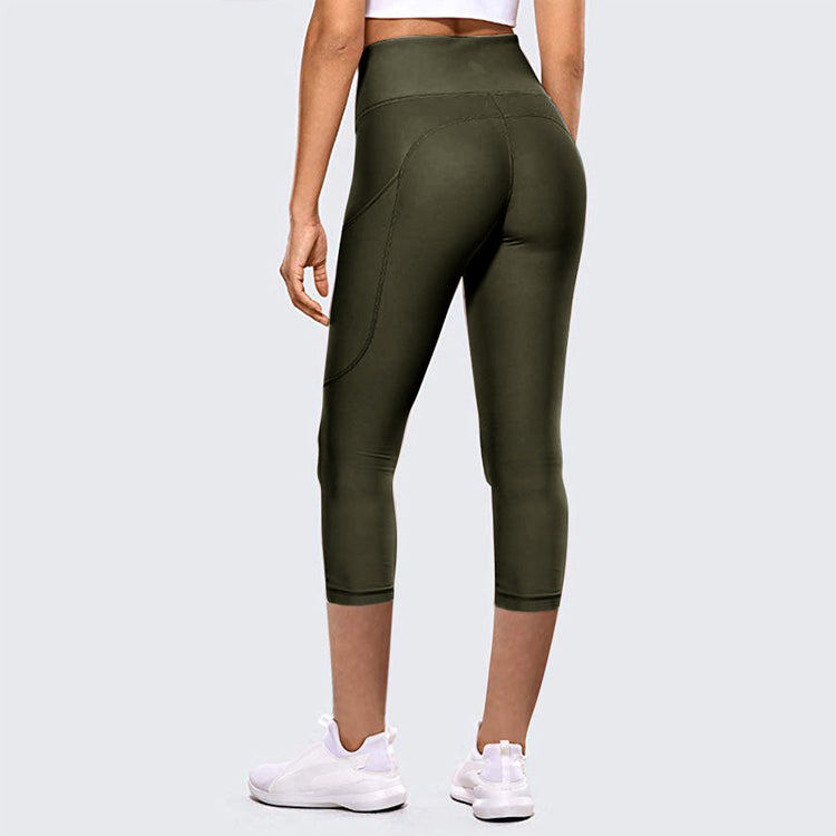 High-waist Hip-lifting Cropped Yoga Pants Women&