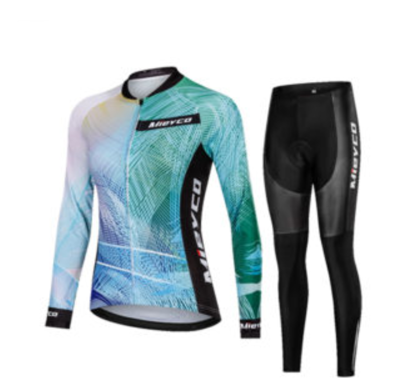 Cycling Jersey Suit Long Sleeved Thin Ladies Suit Lion-Tree