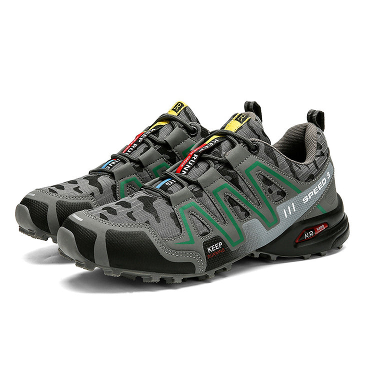 Men Hiking Shoes Climbing Male Sports Shoes Work Safety Toe Tactical Non-Slip Durable Trekking Sneakers Mens Footwear Lion-Tree