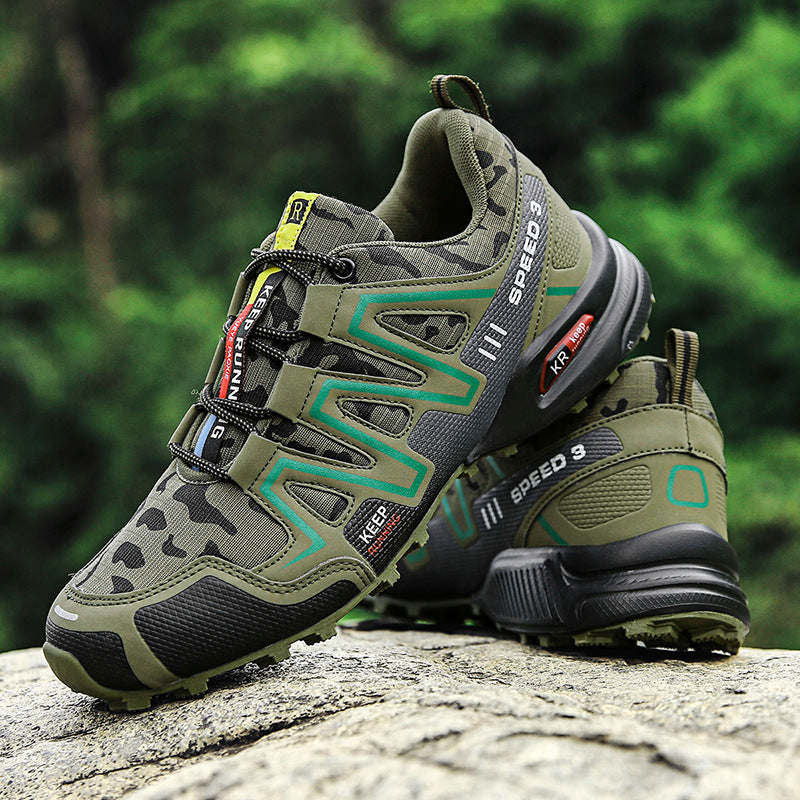 Men Hiking Shoes Climbing Male Sports Shoes Work Safety Toe Tactical Non-Slip Durable Trekking Sneakers Mens Footwear Lion-Tree