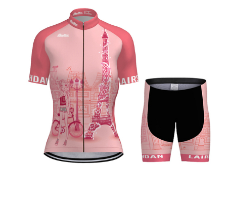 Summer SKY Short-sleeved Bib Cycling Jersey Lion-Tree