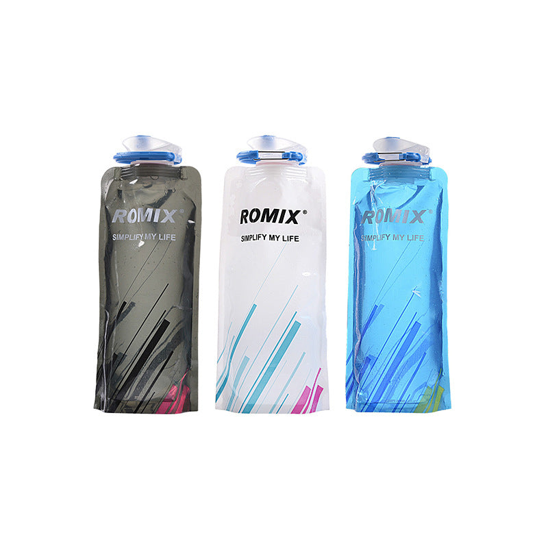 Travel Portable Collapsible Folding Drinking Water Pot Outdoor Sports Water Bottle Carabiner Water Bottle Bag Camp Bag Lion-Tree