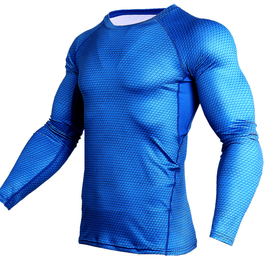 Compression Shirt Men Gym Running Shirt Quick Dry Breathable Fitness Sport Shirt Sportswear Training Sport Tight Rashguard Male Lion-Tree