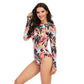 One-piece long-sleeved surfing suit swimsuit Lion-Tree