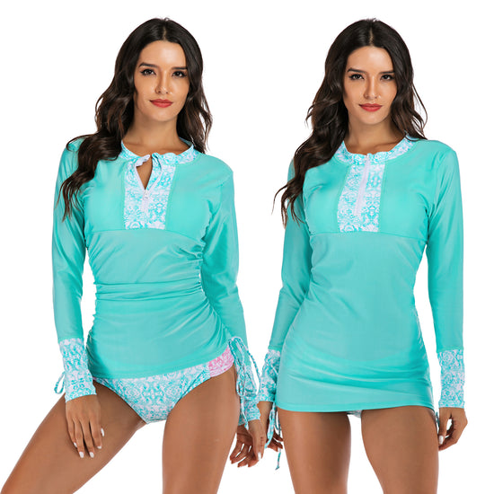 Onyx Long Sleeve One Piece Swimsuit Lion-Tree