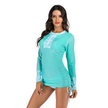 Onyx Long Sleeve One Piece Swimsuit Lion-Tree