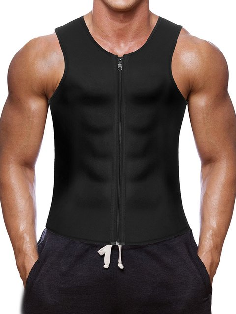 Fitness sports sweat sweat zipper vest Lion-Tree