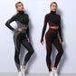 3PCS Yoga Set Seamless Sport Set Women Gym Clothing Leggings Women Crop Top Sports Bra Women Fitness Gym Set Womens Outfits Tracksuit Lion-Tree