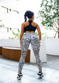 Leopard print digital yoga pants Lion-Tree