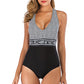 Solid color one-piece swimsuit Lion-Tree