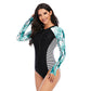 One-piece long-sleeved surfing suit swimsuit Lion-Tree