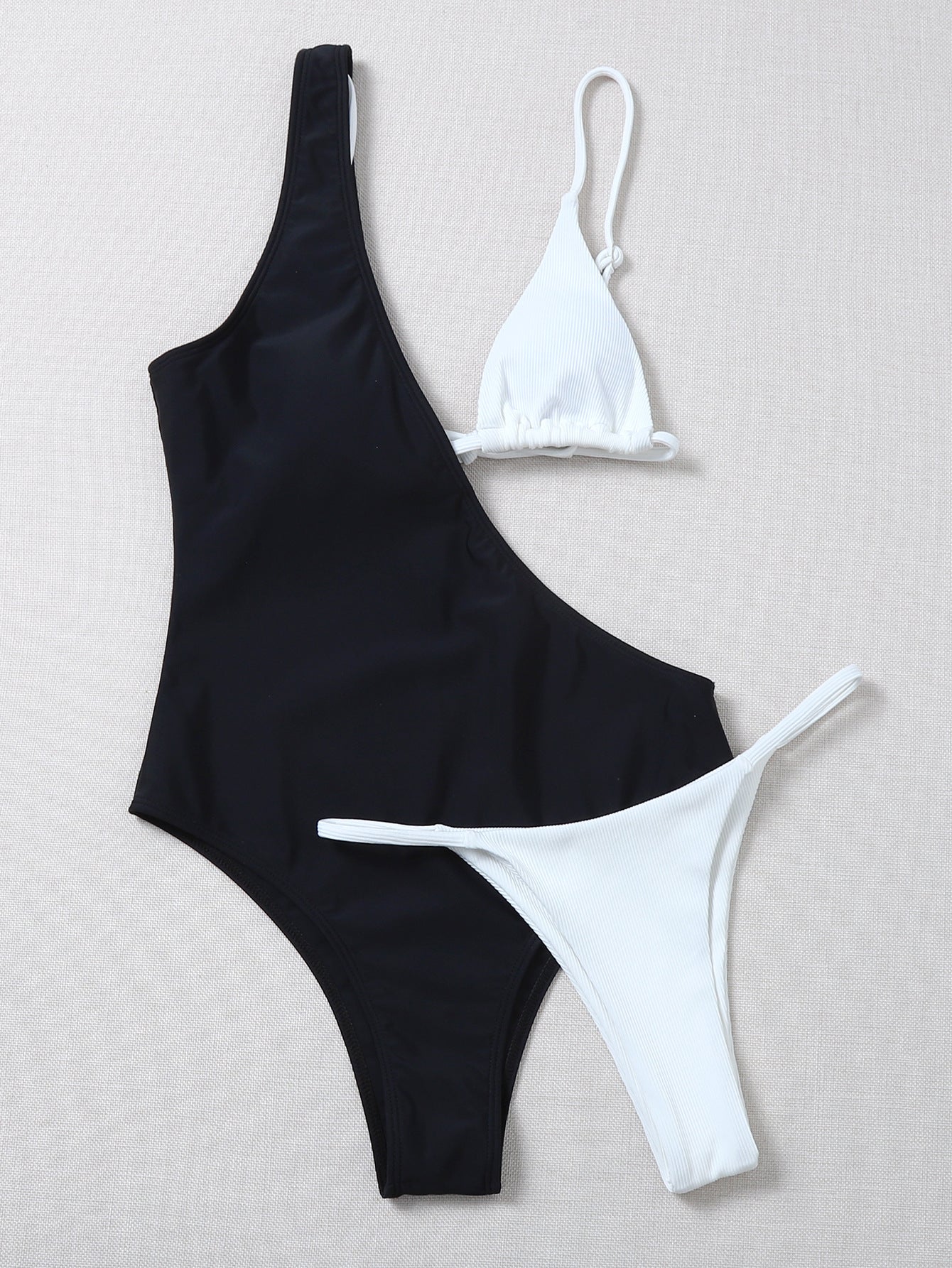 Swimwear New Solid Color Bikini Europe And America Lion-Tree