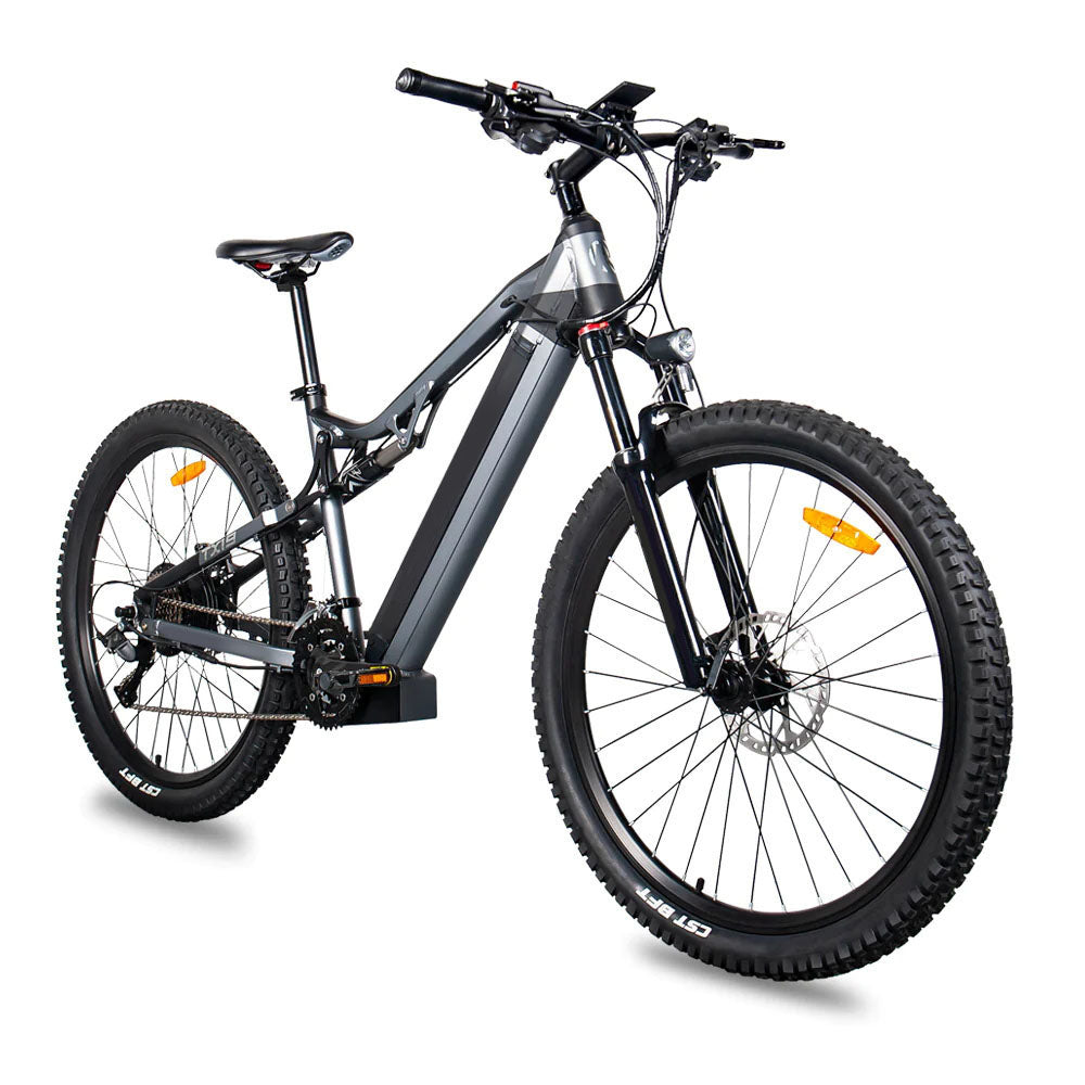 Red 500W Electric Ebike - 27.5 Inch Electric Mountain Bicycle 48V 27 Speed Lion-Tree