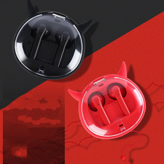 Macaron Red Tws5.0 Wireless Bluetooth Headset Lion-Tree