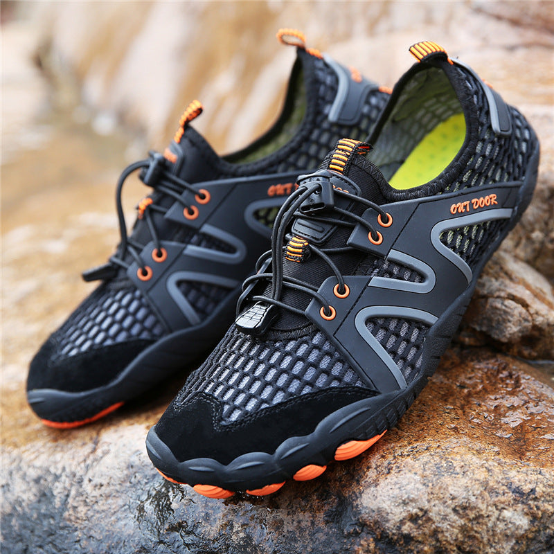 Outdoor Mountaineering Upstream Non-Slip Hiking Shoes Lion-Tree