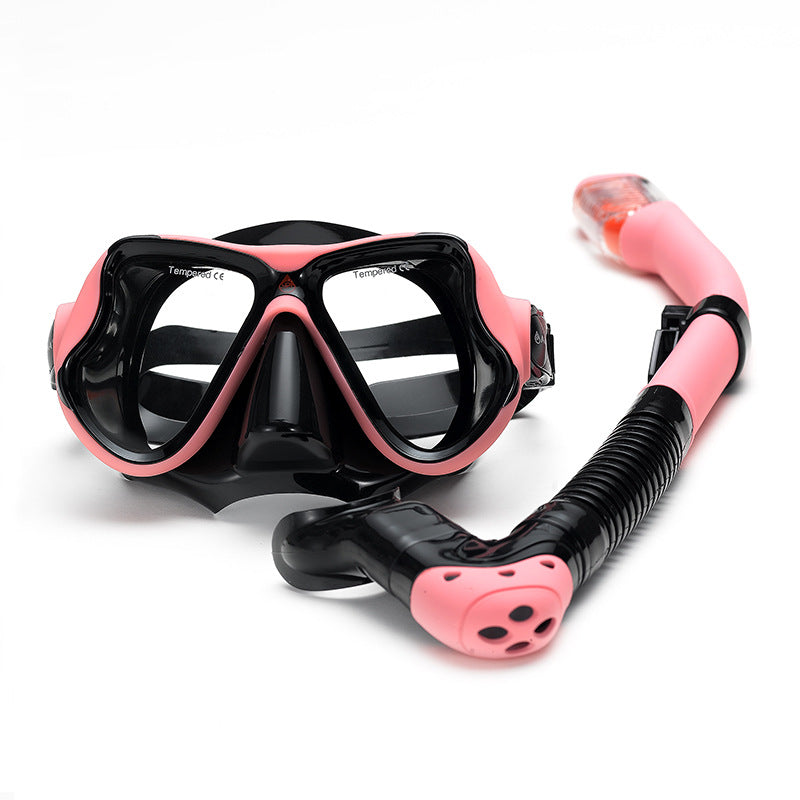 Adult Learning To Swim Equipment Diving Mask Snorkel Two-piece Suit Lion-Tree