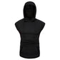 Mens Mask Button Sports Vest Hooded Lion-Tree