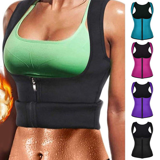 Zipper-Style Ladies Body Tummy Court Corset, Yoga Wear, Fitness Vest, Shapewear Lion-Tree