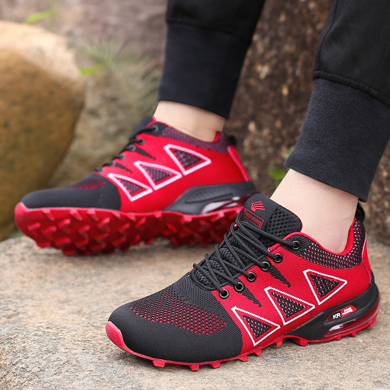 Flying Woven Breathable Casual Sports Shoes Air Cushion Hiking Shoes Lion-Tree