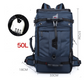 New double shoulder bag Oxford cloth bags male outdoor backpack large capacity baggage bag multifunction hiking bag Lion-Tree