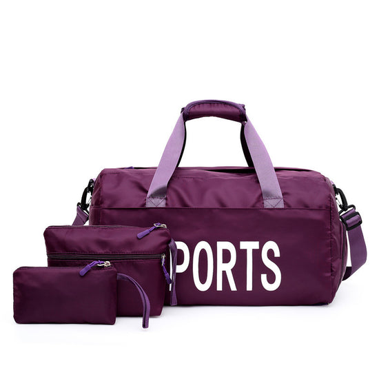 Nylon Independent Three Piece Sports Bag Lion-Tree