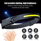 COB LED Induction Riding Headlamp Flashlight USB Rechargeable Waterproof Camping Headlight With All Perspectives Hunting Light Lion-Tree