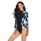 One-piece long-sleeved surfing suit swimsuit Lion-Tree