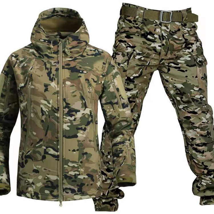 Outdoor Leather Thermal Suit Special Soldier Camouflage Lion-Tree