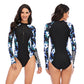 One-piece long-sleeved surfing suit swimsuit Lion-Tree