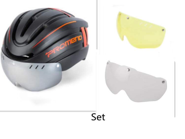 Mountain Bike Helmet And Helmet Integral Molding With LED Warning Iight Mountain Riding Equipment Lion-Tree