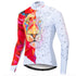 Red White Lion - Long Sleeve Cycling Jersey (Men) Lion-Tree