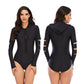 One-piece long-sleeved surfing suit swimsuit Lion-Tree