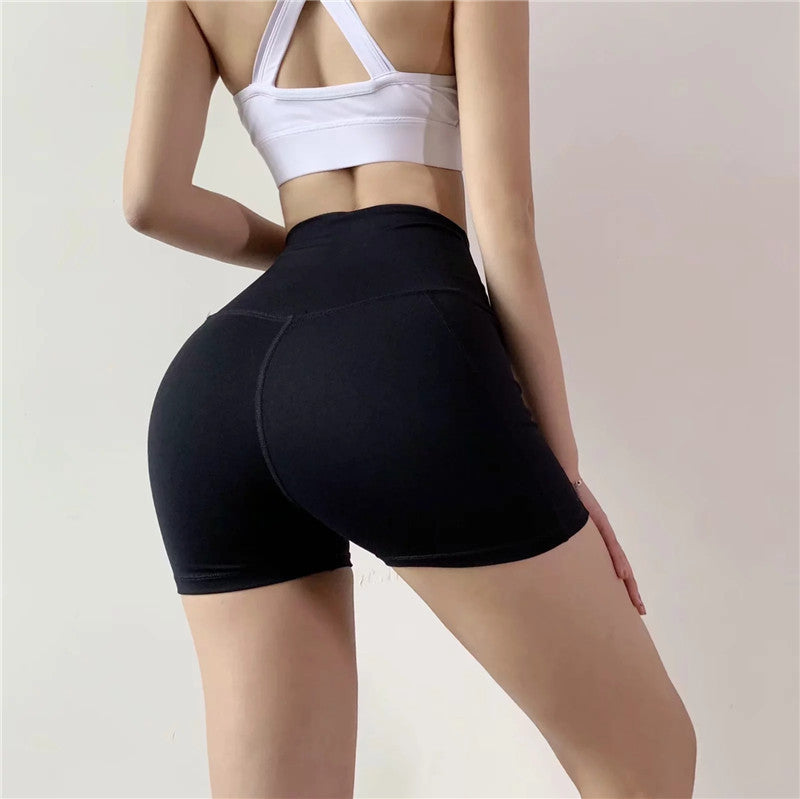 Summer new high waist ladies yoga shorts Lion-Tree