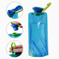 Travel Portable Collapsible Folding Drinking Water Pot Outdoor Sports Water Bottle Carabiner Water Bottle Bag Camp Bag Lion-Tree